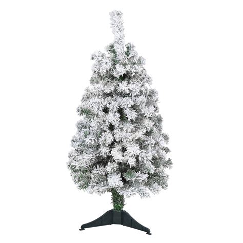 3ft Flocked Rock Springs Spruce Artificial Christmas Tree Walmart