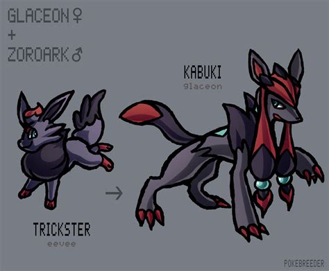 Glaceon Zoroark Crossbreed By Princeofspirits On Deviantart