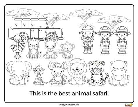 Fun And Free Safari Coloring Pages For Kids Gbcoloring