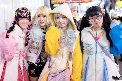 harajuku girls in kawaii fashion by conpeitou and cosmicmagicals