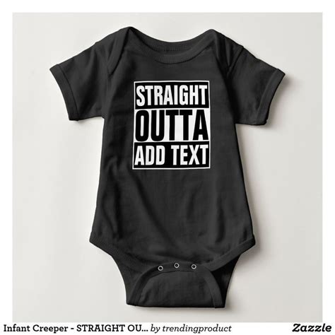 Infant Creeper Straight Outta Create Your Own Zazzle Funny Baby Bodysuit Funny Babies