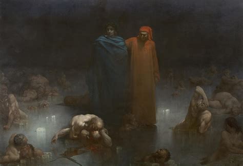 Dante And Virgil In The Ninth Circle Of Hell Gustav Doré Oil On