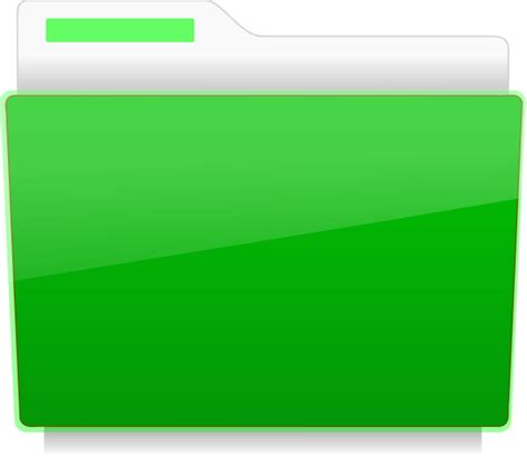 Folder - File Green Clip Art at Clker.com - vector clip art online png image