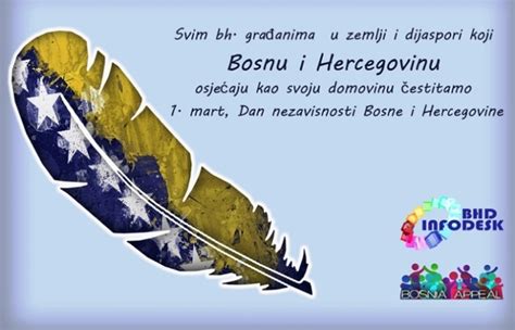 Čestitka 1 Mart Dan Nezavisnosti Bosne I Hercegovine Bhdinfodesk