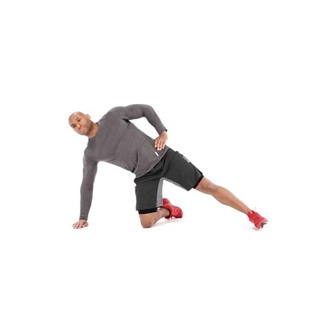 Kneeling Side Plank With Leg Lift Exercise Video Guide Muscle And Fitness