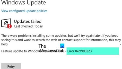 How To Fix Windows Update Error Xc Thewindowsclub