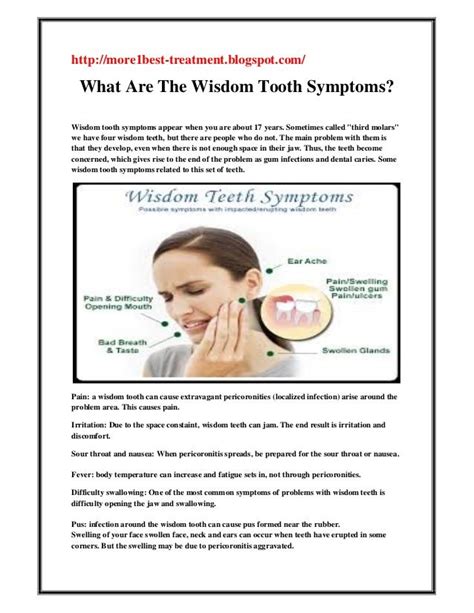 What Are The Wisdom Tooth Symptoms