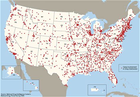 Bloods And Crips Map