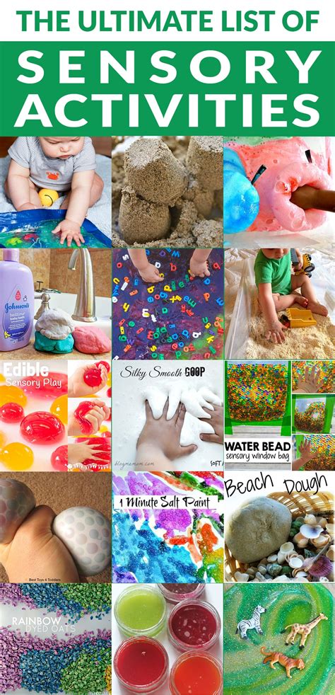The Ultimate List Of Sensory Activities For Kids Meraki Mother