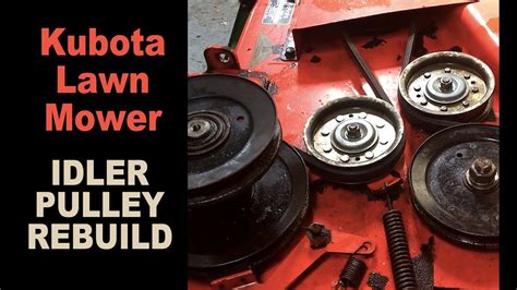 Kubota Mower Deck Belt Replacement And Idler Pulley Rebuild T1670