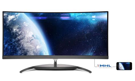 Curved Ultrawide Lcd Display Bdm3490uc00 Philips