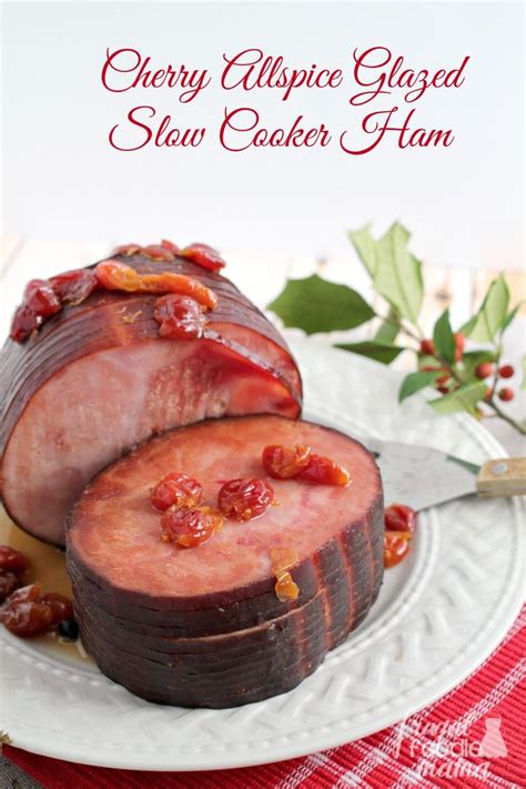 This ham is made right in the slow cooker, and the prep time is only 5 minutes. Cherry Allspice Glazed Slow Cooker Ham | Recipe | Food ...