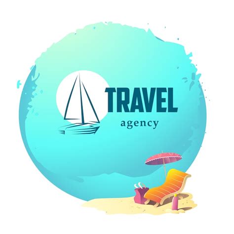 Premium Vector Travel Agency Logo Illustration