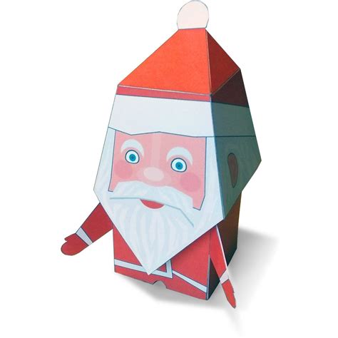 Printable Diy Paper Santa Claus Toy Santa Template Умения в Visual