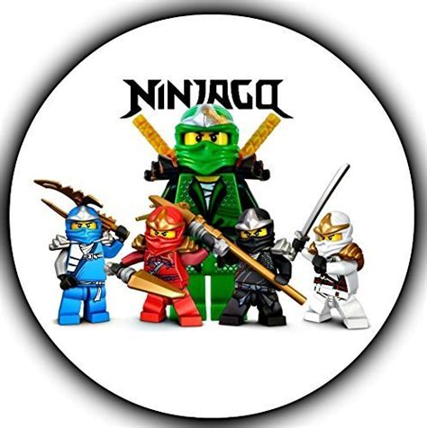 Ninjago Round Lego Ninja Edible Image Photo Cake Frosting Icing Topper