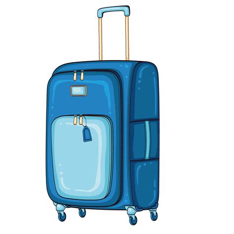 Hand Luggage Train Baggage Travel Blue Luggage Png Download 1500
