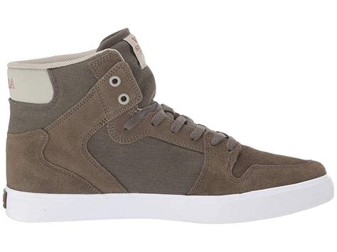 Supra Supra Vaider Mens Green Suede And Canvas High Top Lace Up