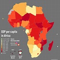 GDP per capita in Africa [OC] : r/MapPorn