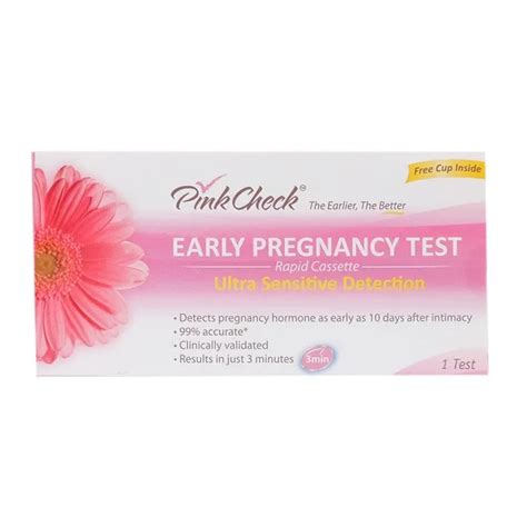 Pink Check Early Pregnancy Test Kit Lazada Ph