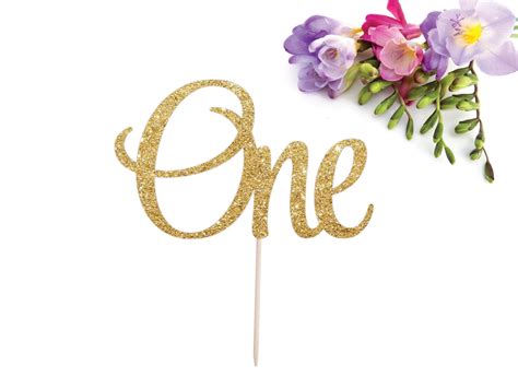One Cake Topper First Birthday Cake Topper I Am One One Is