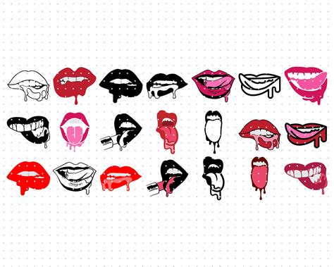 Lip Stencil Stencils Doodle Tattoo Tattoo Drawings Mouth Clipart