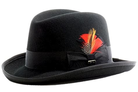 Scala Classico Mens Godfather Wool Homburg Hat