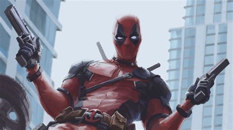 3840x2160 Deadpool With Two Guns Up Artwork 4k Hd 4k Wallpapersimages