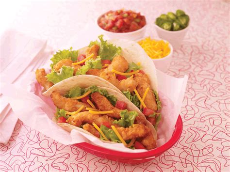 Felt like we were eating at a restaurant. Clam Strip Tacos - I baked the clam strips and topped with ...