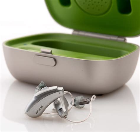 Rechargeable Hearing Aids Phonak Audeo B50 R Ric Bte With Mini Charger