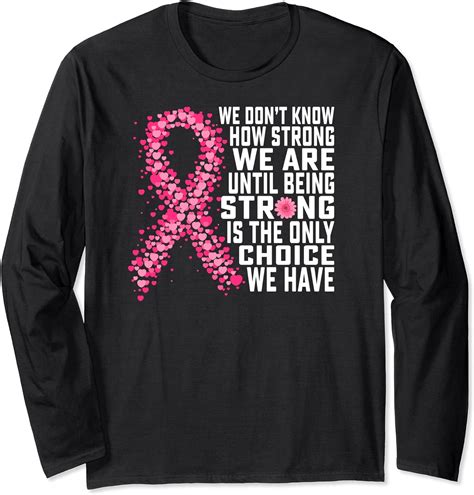 breast cancer shirts for women breast cancer awareness long sleeve t shirt uk fashion
