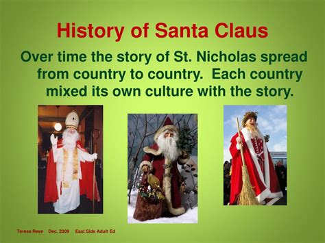 Ppt The History Of Santa Claus Powerpoint Presentation Free Download