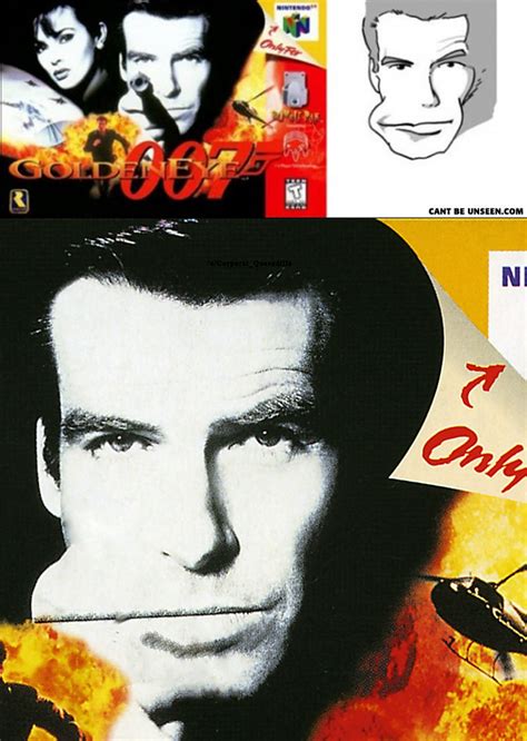 The Infamous Goldeneye 007 Boxart Face Alternate Version In Comments