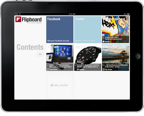 flipboard a revolutionary news app for ipad available in the app store ~ wikipedia of the web