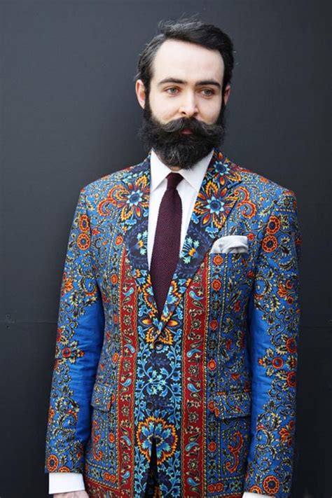 As one might expect, patterns are a bit more difficult than solid colors, and require more thought in their selection. Intense Floral Paisley print suit men style | Fashion ...