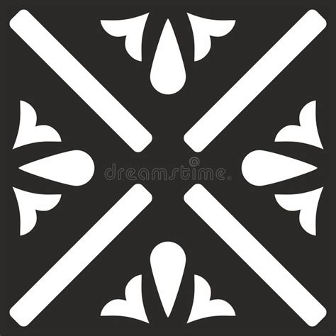 Tile Black And White Decorative Floor Tiles Vector Pattern Or Seamless