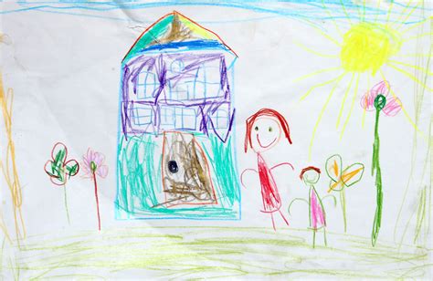 Child Drawing Of A House