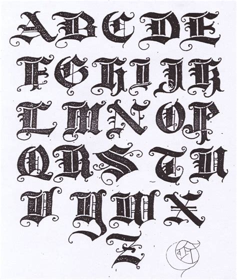 All That I Like Old English Text Letters Graffiti Lettering Fonts
