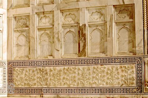 The Taj Mahal Intricate Carving On Marble Stone Of The Taj Mp