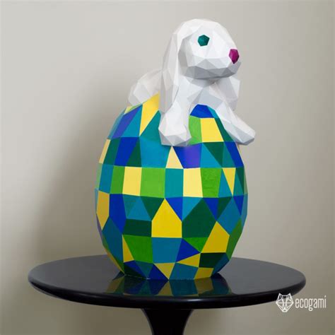 Easter Bunny 3d Papercraft Template