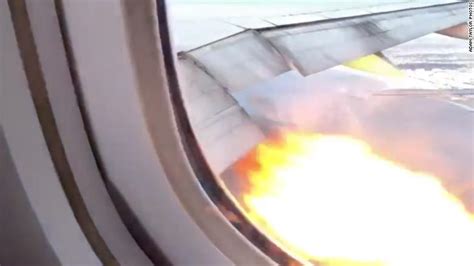 A Boeing 777 Lands Safely Back In Los Angeles After Flames Shoot From