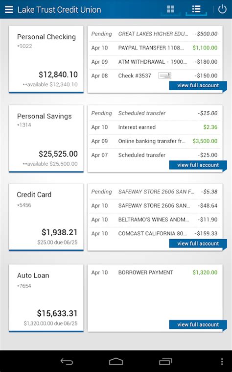 Account app can down have log next often terrible verify. Lake Trust Credit Union - Android Apps on Google Play
