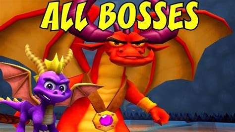 Spyro A Heros Tail All Bosses No Damage Youtube