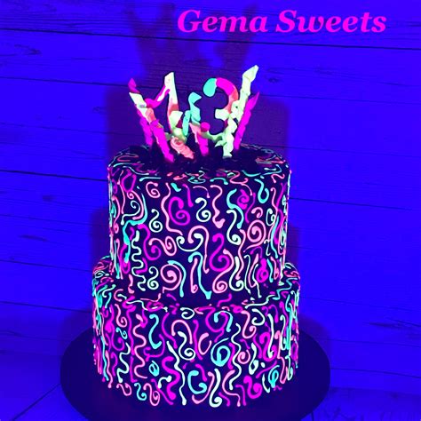 22 Neon Cakes Ideas Neon Cakes Neon Birthday Neon Birthday Cakes