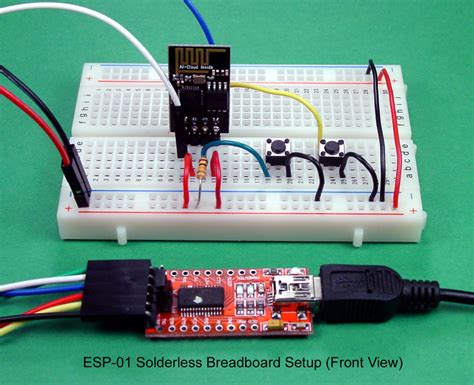 Breadboard And Program An Esp 01 Circuit With The Arduino Ide