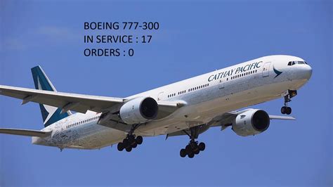 Cathay Pacific Fleet As Of July 2020 Youtube