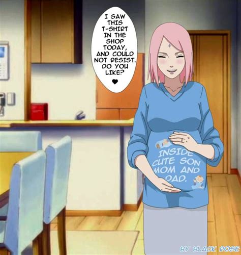 Sakura Mom By Byblackrose On Deviantart Sakura E Sasuke Naruto Fofo Sasusaku