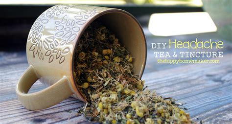 Find Relief For Your Headaches Naturally Diy Headache Tea And Tincture