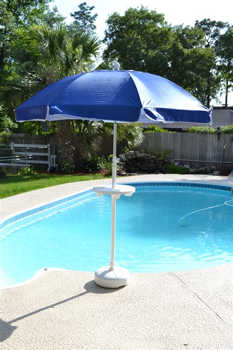 Relaxation Station Swimming Pool Umbrella Table Aughog Products Beach Umbrella Sand Anchors