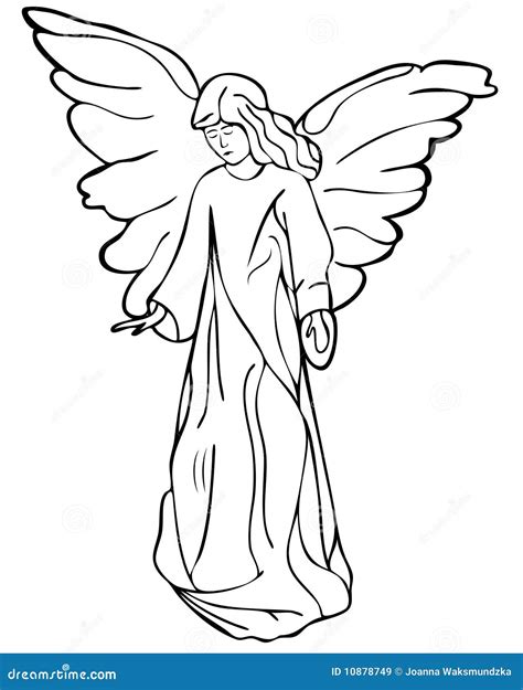 Angel Drawing Stock Vector Illustration Of Angel Facial 10878749