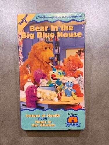 Bear In The Big Blue House Volume 6 Vhs Picture Of Health Magic Kitchen